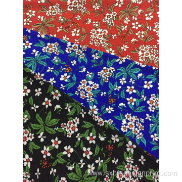 Polyester Bubble Crepe Printing Woven Fabric